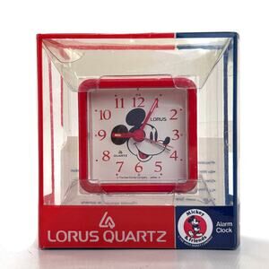 Lorus Disney Micky And Friends Quartz Alarm Clock 2.5 Inches New Open Box